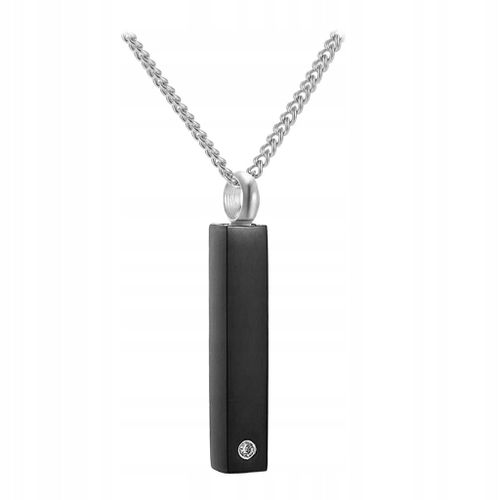 Collier Urne Funéraire, Pendentif En Cristal De Roche Incrusté, Flacon De Parfum Noir
