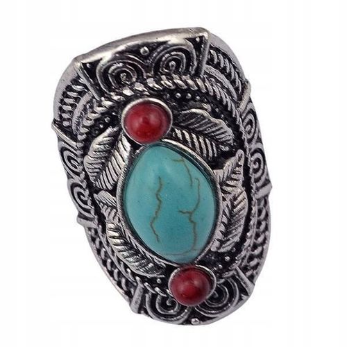 emballage Vintage Bohême Tibétain Ethnique Argent Turquoise