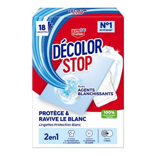 DECOLOR STOP Ravive le Blanc x18 Lingettes