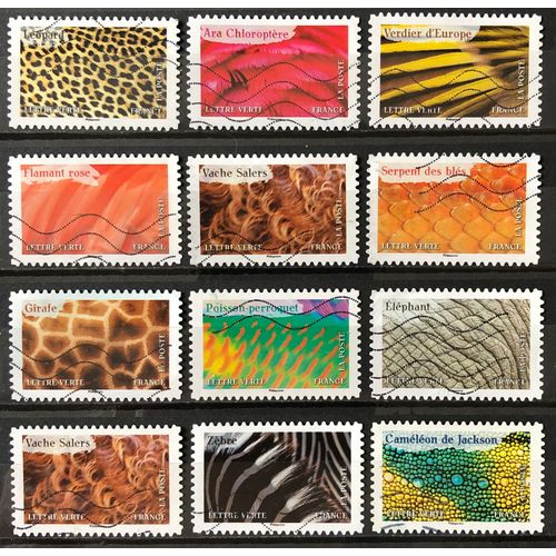 Série Animaux En Couleur - Très Jolis N° 2389 2390 2391 2392 2393 2394 2395 2396 2397 2398 2399 2400 Obl - France Année 2024 - Brn83 - N31499