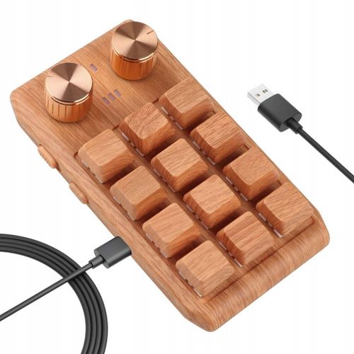 Clavier mécanique portable miniature avec molette pour jeux informatiques et bureautique