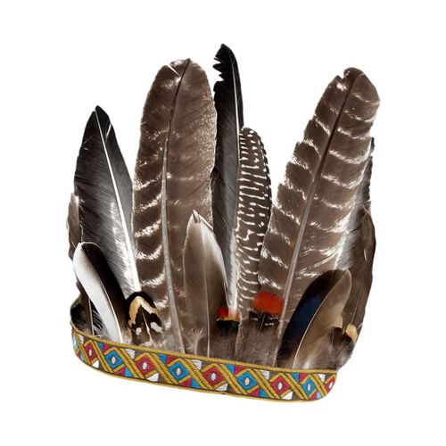 Coiffe en plumes, coiffe indienne, accessoires pour coiffures, coiffes pour style B