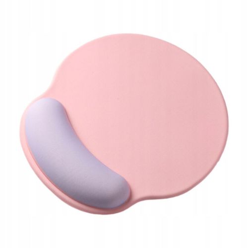 Tapis de souris ergonomique, base antidérapante, confortable, silicone, rose, violet