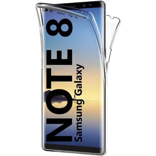 Coque Integrale Pour Samsung Galaxy Note 8 Etui Note8 Avec Protège Écran Transparent Silicone Tpu Case Intégral 360 Full Body Protection Coque Housse Arrière Galaxi Note Huit