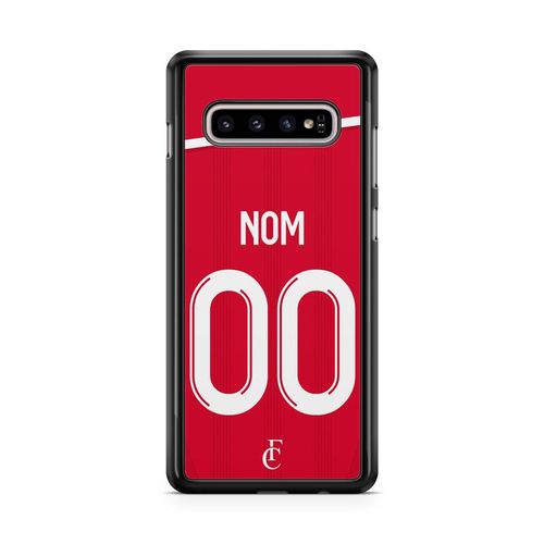 Coque De Téléphone Pour Samsung Galaxy S10 Plus Maillot De Football De Reims Domicile Personnalisable Ronaldo Messi Neymar Mbappe Ref 62