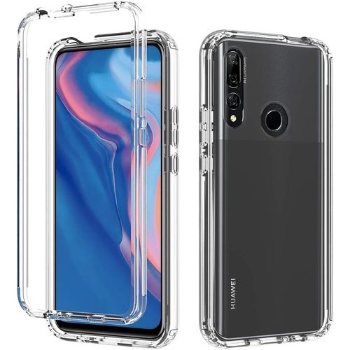 Coque Pour Huawei Y9 Prime 2019,Clear Body Hard Pc + Soft Silicone Tpu 2in1 Housse De Téléphone Antichoc Pour Huawei Y9 Prime 2019 Transparent