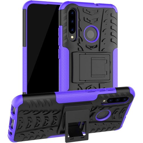 Coque Pour Honor 20 Lite, Etui Housse Coque Shockproof Robuste Impact Armure Hybride Béquille Cover Pour Huawei P Smart Plus 2019 /Honor 20 Lite 4 En 1 Cadeau Emballé - Violet