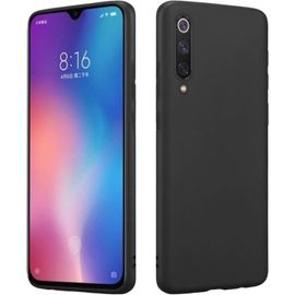 Coque Noire Pour Xiaomi Mi 9 Étui En Silicone Tpu De Qualité Supérieure Pour Le Chargement À Induction Résistant Aux Rayures Et Aux Chocs Surface Mate Mince