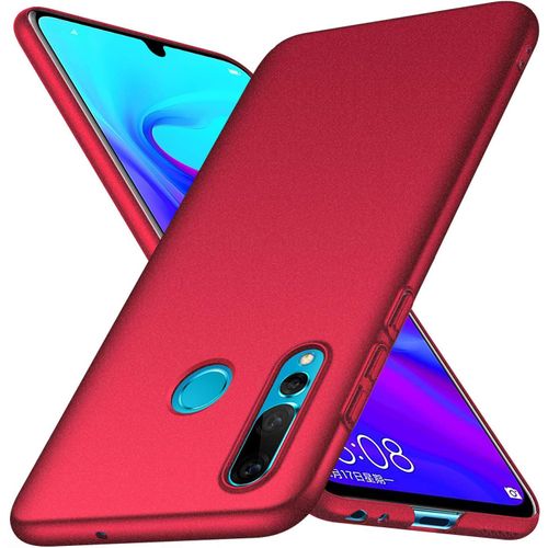 Coque Huawei P Smart+ 2019 , Ultra Fine Matte Case, Anti-Rayures Protection Rigide Cover Simple Élégant Ultra Slim Mince Housse Étui Pour Huawei P Smart Plus 2019 6,4¿ Sable Rouge Givré