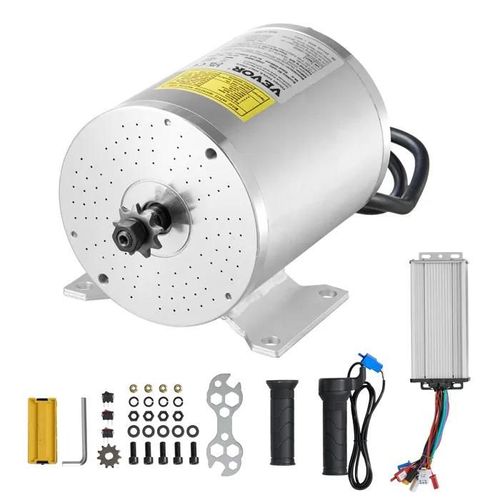 Kit De Moteur Électrique Sans Balais-Vevor-1800 W 48 V 4500 Tr/Min-Avec Contrôleur De Vitesse Et Kit De Poignée D'accélérateur-Autre