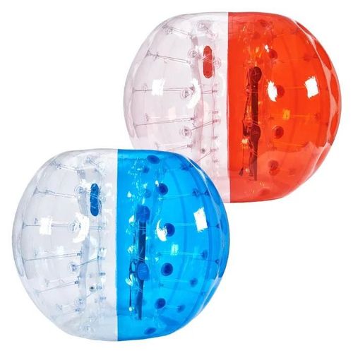 Bulle Gonflable-Vevor-1,5 M 2pcs-Bleu Et Rouge-Balle Pare Chocs À Bulles En Pvc-Pour Jeux D'équipe En Plein Air Jouets Pare-Chocs