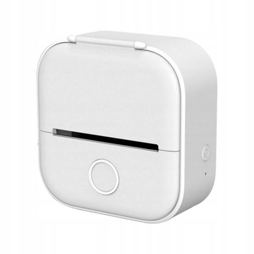 Imprimante thermique sans fil, codes QR, portable, notes d'étude, plan, journal, blanc