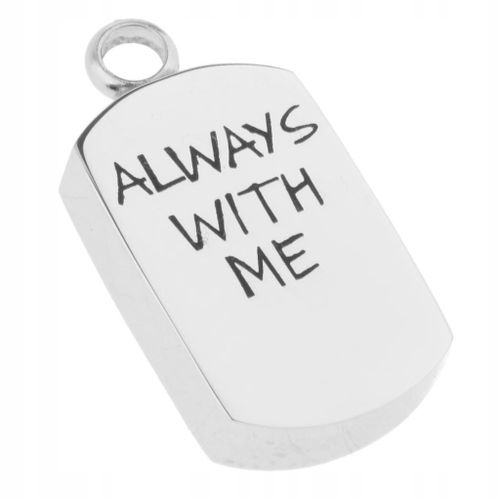 Pendentif Funéraire En Acier Inoxydable Avec Plaque D'identité Militaire Always With Me