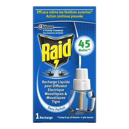 3 Recharges Produit Anti Moustique Raid