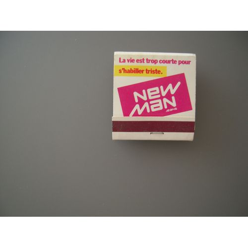 Pochette D'allumettes Publicitaire "New Man Jeans" - Tres Bon Etat - Pleine - Dimensions : 4,70cm X 4,50 Cm