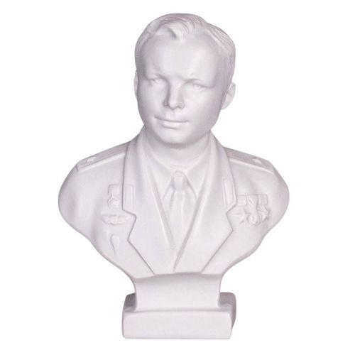 buste / statue en marbre du cosmonaute russe soviétique Youri Gagarine 11 cm