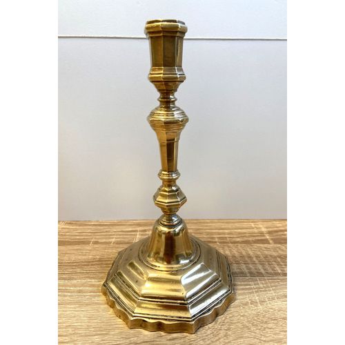 Ancien Bougeoir Chandelier Flambeau Époque Louis XV Bronze Massif Doré