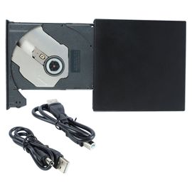 Lecteur DVD externe USB 2.0 Plug and Play, faible bruit, stable et durable, pour ordinateur portable de bureau AIO