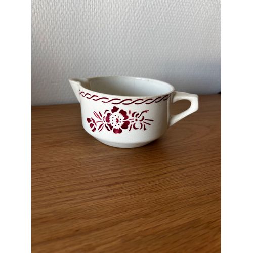 Vintage Ancienne Saucière Fleurs Roses St Amand