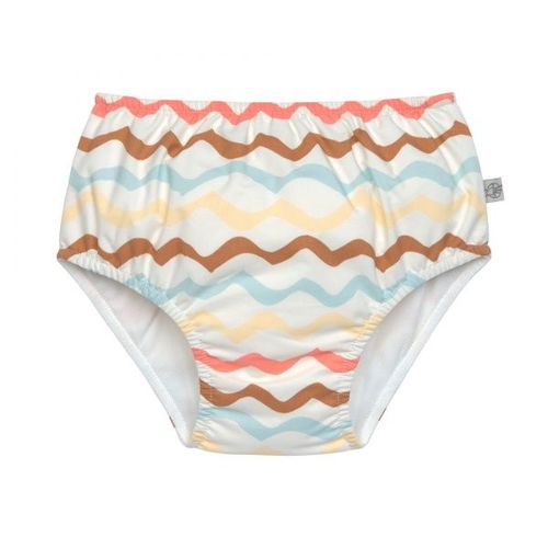Maillot De Bain Couche Lässig Vagues Écru