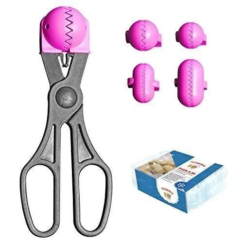 La Croquetera Pack- Pelle Multifonction Couleur Rose 4 Moules Interchangeables Pour Masse + Pack 20 Plateaux
