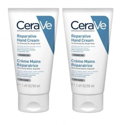 Cerave - Lot De 2 Crèmes Mains Réparatrices 2x50ml Sécheresses Sévères 