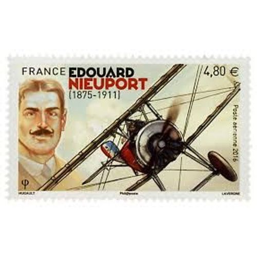 Edouard Nieuport Sportif Et Industriel De L'aéronautique Année 2016 Poste Aérienne N° 80 Yvert Et Tellier Luxe