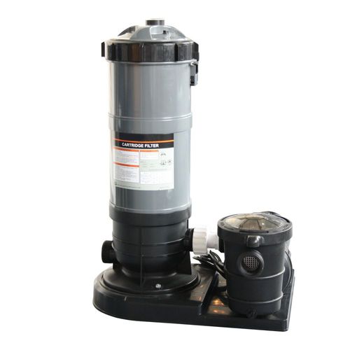 Groupe de filtration plati clair à cartouche - 8.1 m³/h + raccords