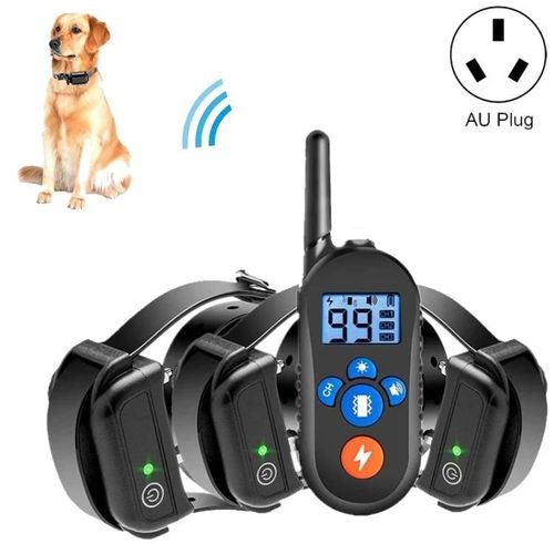Collier Anti-Aboiement Télécommandé - Portée 800m, Étanche, Avertissement De Vibrations - 556-3 Au Plug Au Plug