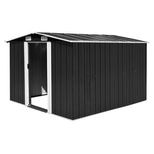 Abri De Jardin 257x298x178 Cm Métal Anthracite