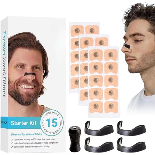 30 Pièces Bande Nasale Magnétique Magnetic Nasal Strips Anti Ronflement Écarteur Nasal Bandelettes Nasales Patch Anti Ronflement, Améliorer La Qualité Du Sommeil 