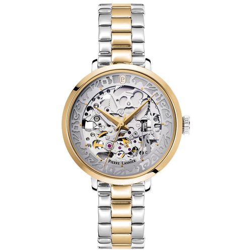 Montre Femme Automatic Argenté Cadran Argenté Bracelet Acier Bicolore 14 Mm