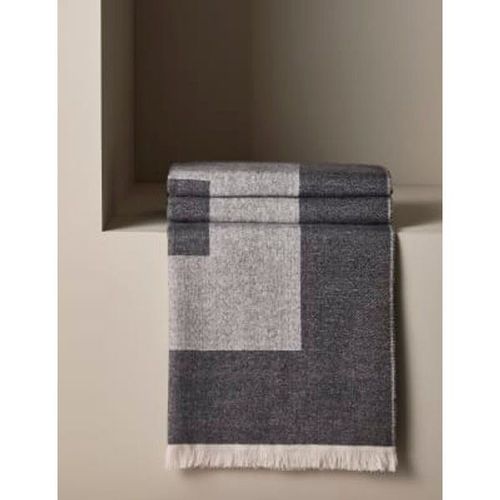 Plaid À Bordure - Gris
