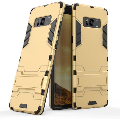Coque Pour Samsung Galaxy Note 8 Sm-N950f 6,3 Pouces 2 En 1 Double Couches Étui Antichocs Protection Rigide Anti Choc Avec Fonction Support Or