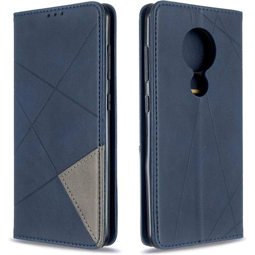 Coque Pour Nokia 6.2 / Nokia 7.2, Housse Portefeuille En Cuir Etui Avec Slim Tpu Silicone Bumper Antichoc Magnétique Flip Case, Porte Cartes Avec Fonction Support Cover Pu Pochette Rouge