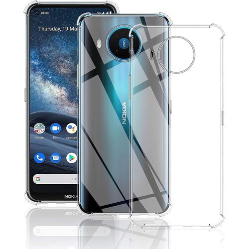 Coque Pour Nokia 8.3, Transparent Coque De Protection Pare-Chocs Coussin D'air Flex Soft Slim Skin Parfait Cover Fit Pour Nokia 8.3