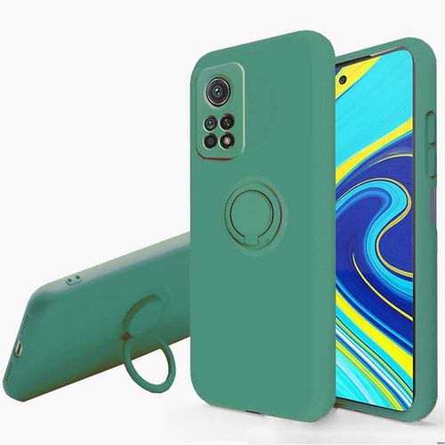 Coque Pour Xiaomi Mi 10t Pro - Svelte Sensation Douce Béquille À Anneau Rotatif Silicone Tpu Protection Antichoc Housse De Protection Mi 10t Pro, Vert
