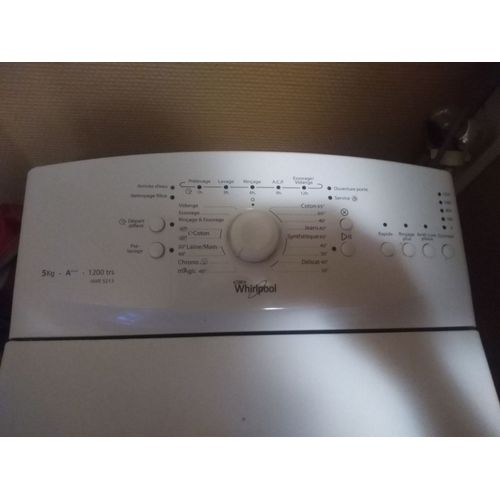 lave linge Whirlpool AWE 521 blanc en bon état