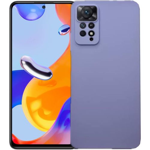Coque Xiaomi Redmi Note 11 Pro 4g/5g Coque En Tpu Souple Coque Slim Anti Glissant Étui Protection Arrière Coque Antichoc Pour Xiaomi Redmi Note 11 Pro 4g/5g Lila