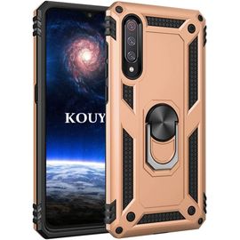 Coque Xiaomi Mi 9,Double Couche Renforcée Défense Bumper Tpu Silicone Antichoc Armure Housse Etui Avec Anneau Support Pour Xiaomi Mi 9 D'or