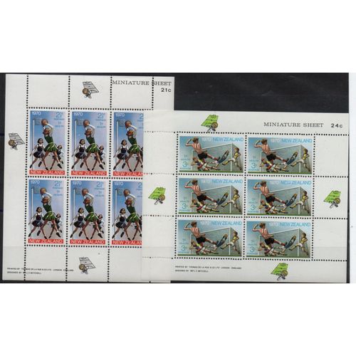 Nouvelle-Zélande Timbres Sports 1970