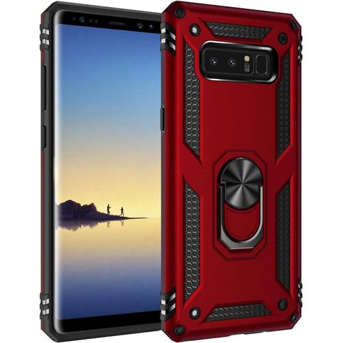 Coque Samsung Galaxy Note 8,Coque,Antichoc Armure Silicone Housse Par Le Souple Tpu Et Dur Pc Double Mixte Protection Anti Scratch Etui Case Pour Galaxy Note 8 Rouge