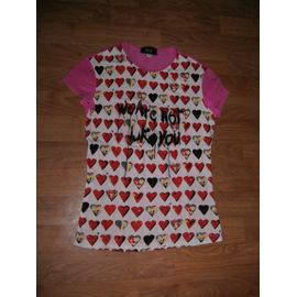Tee Shirt Versace Multicolore "Coeur" Taille S Tbe