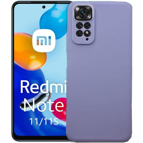 Coque Xiaomi Redmi Note 11 4g / 11s 4g Coque En Tpu Souple Coque Slim Anti-Dérapant Étui De Protection Arrière Cover Antichoc Pour Xiaomi Redmi Note 11 4g / 11s 4g Lila