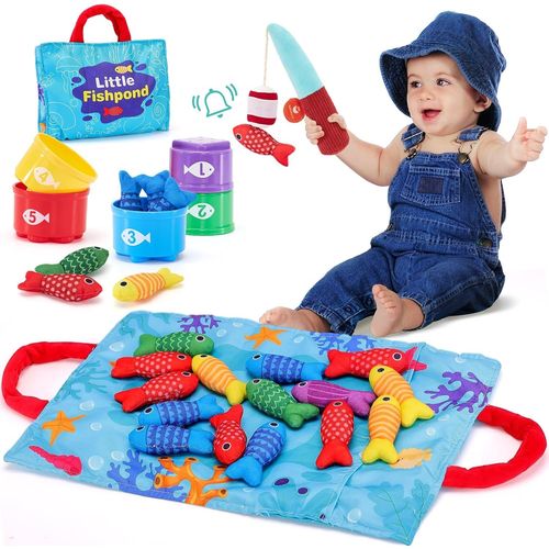 Jouet Bebe 1 An, Jeux Montessori Pêche A La Ligne Pour Enfant 1 2 3 Ans Fille Garçon Jouet Bebe 6 Mois Cadeau Pour Bébé 1 An Enfant 1 2 3 Ans