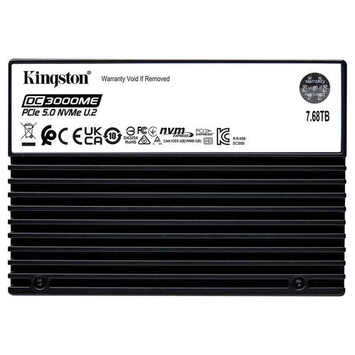 Kingston DC3000ME - SSD - Enterprise - chiffré - 7.68 To - interne - 2.5" - U.2 PCIe 5.0 x4 (NVMe) - AES 256 bits - TCG Opal Encryption 2.0