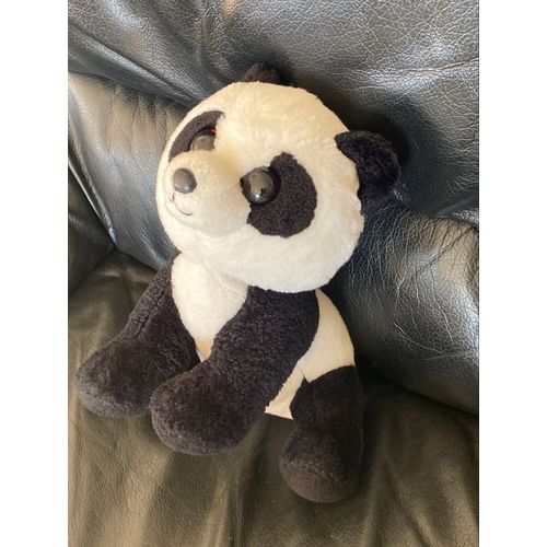 Doudou Peluche Panda Noir Et Blanc Ty 30cm