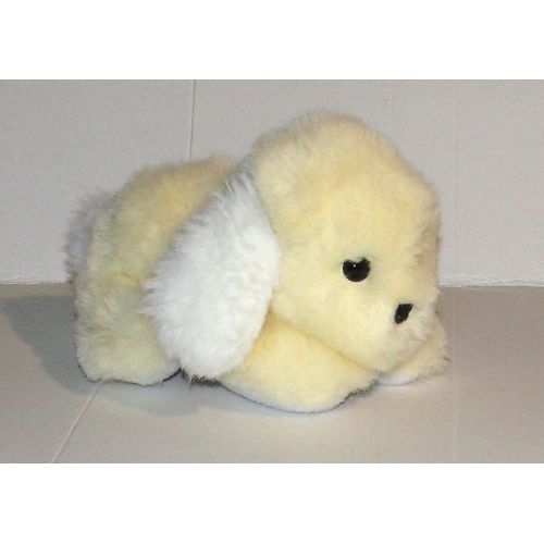 Peluche Chien Jaune Bettella Doudou Yeux Noir 19 Cm