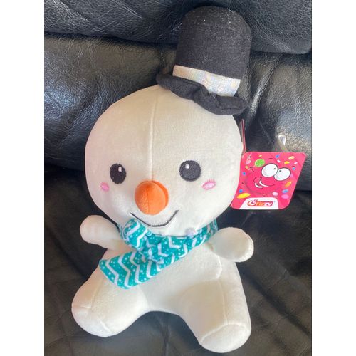 Peluche Doudou Bonhomme De Neige 26cm Fizzy