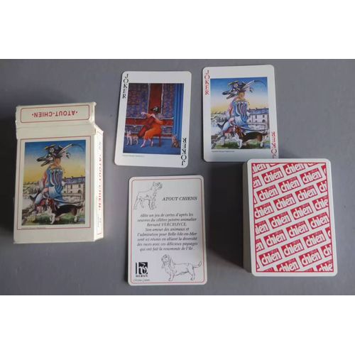 Jeu De Cartes / Jeu D'atout Aquarelle Bernard Vercruyce